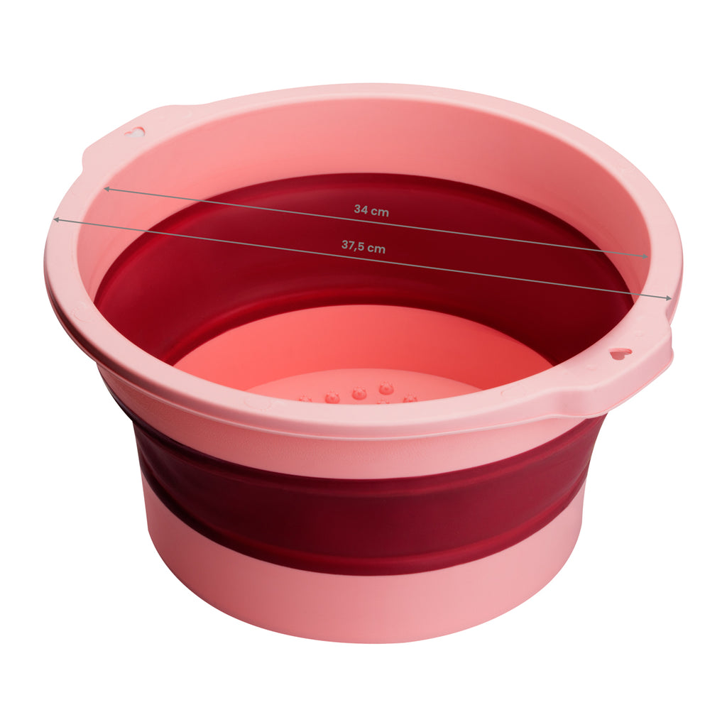 Faltbare Pediküre-Schüssel – Rosa