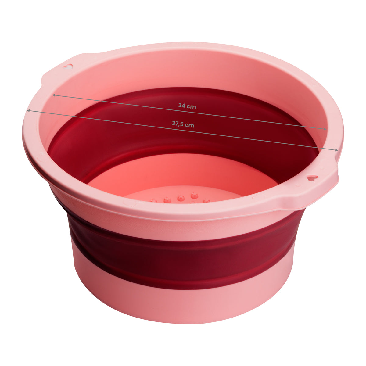 Faltbare Pediküre-Schüssel – Rosa