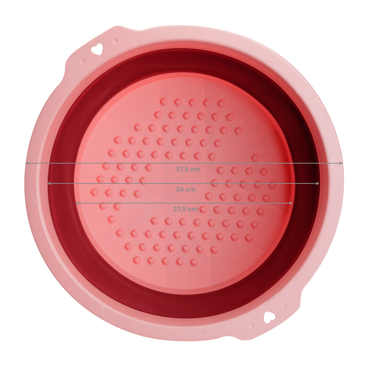 Faltbare Pediküre-Schüssel – Rosa