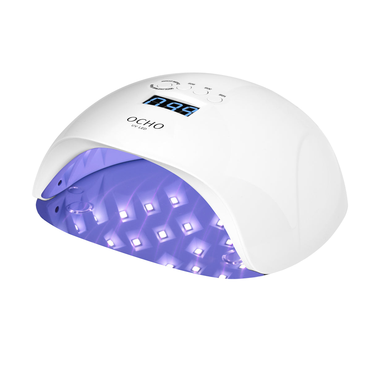 Lampa UV LED OCHO NAILS X13 65W biała z lustrzanym dnem