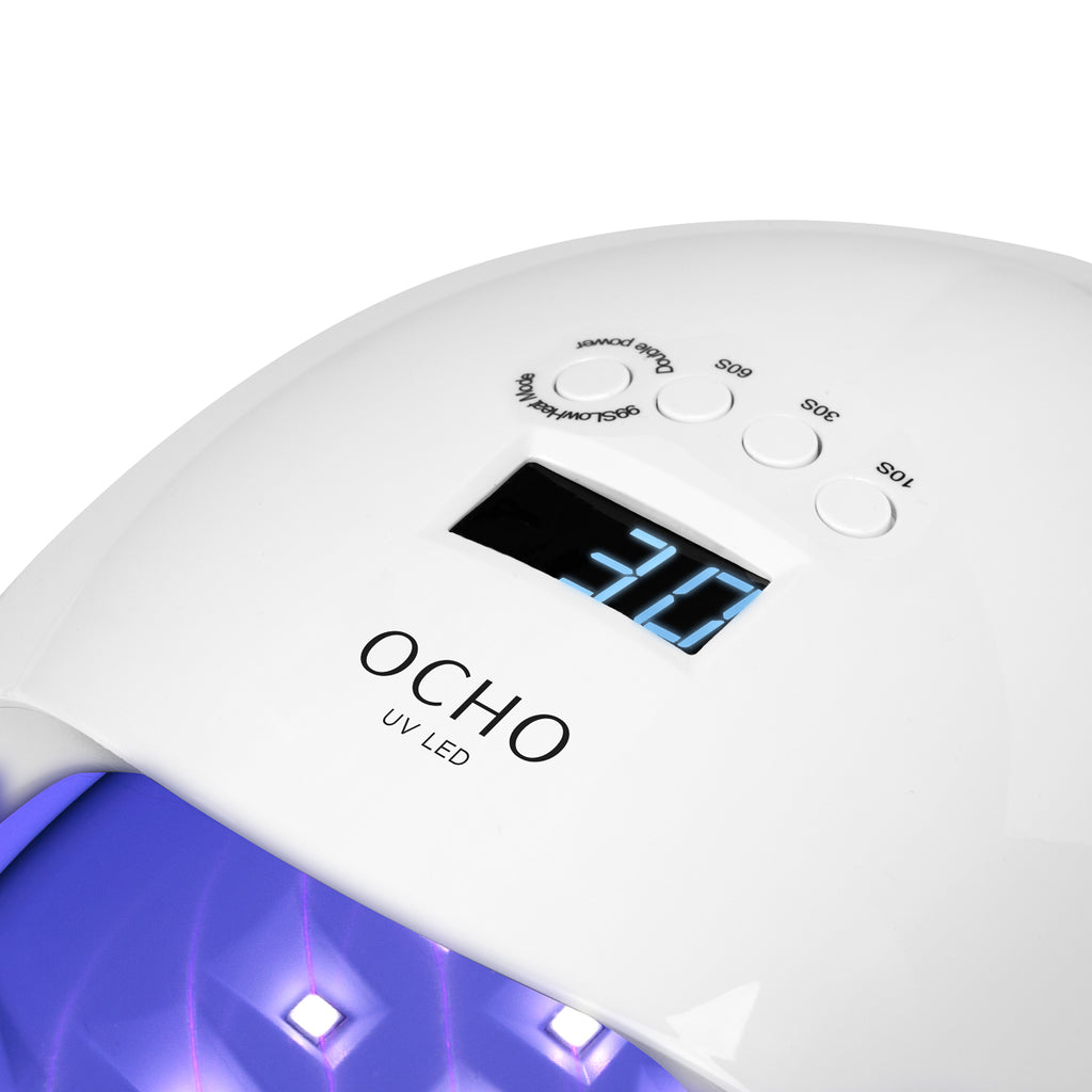 Lampa UV LED OCHO NAILS X13 65W biała z lustrzanym dnem