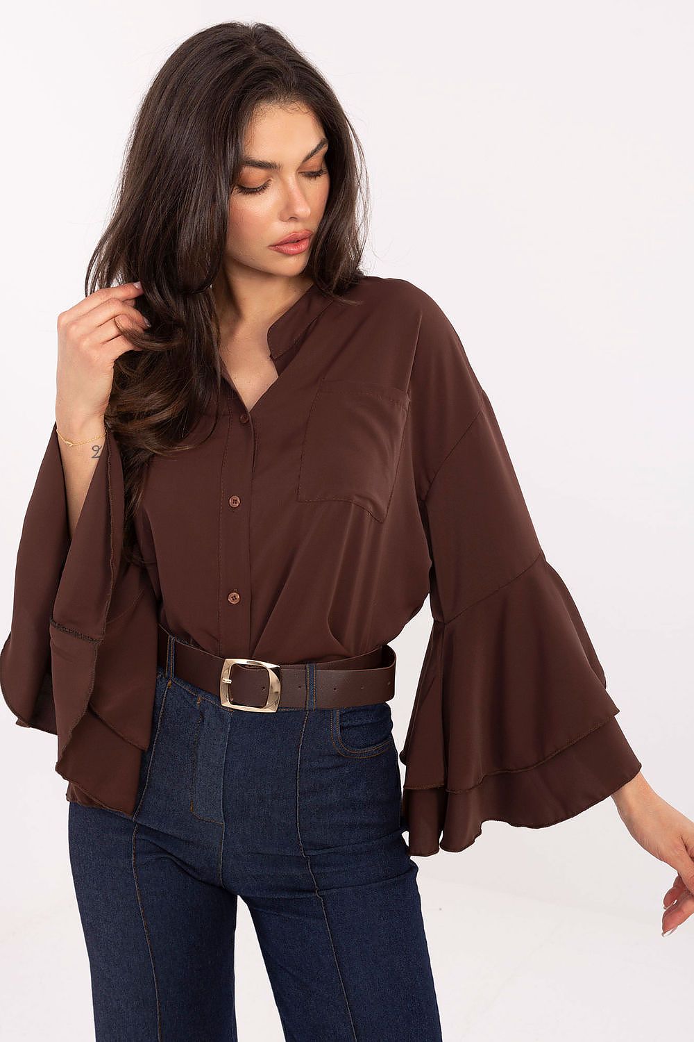  Langarm Hemd model 219625 Rue Paris 