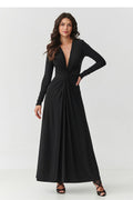  Langes Kleid model 220464 Makadamia 