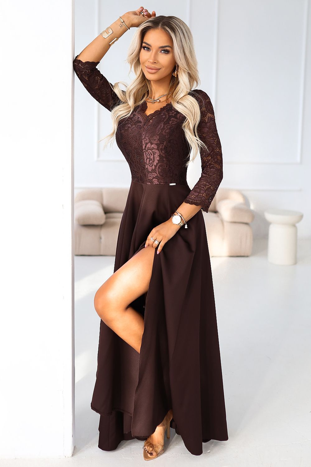  Langes Kleid model 221795 Numoco 